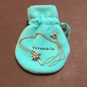 Tiffany Stirling Silver Palm Tree Necklace